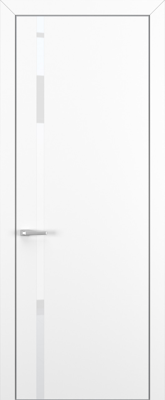Квалитет  К1 White Pure 800*2000 Белый матовый ALU Серая зпп Eclipse 2.0 под 2 петли зпз 196