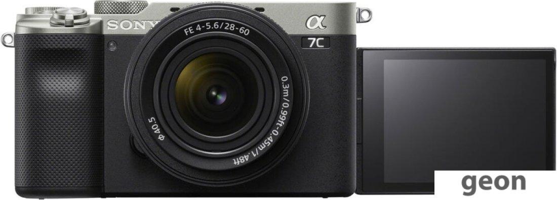 Беззеркальный фотоаппарат Sony Alpha a7C Kit 28-60mm (серебристый) - фото 3 - id-p219668216