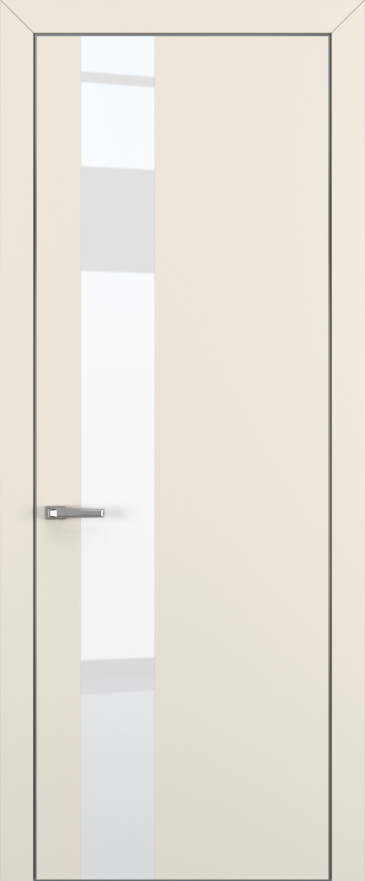 Квалитет  К3 White Pure 800*2000 Матовый крем ALU Серая зпп Eclipse под 2 петли зпз 196