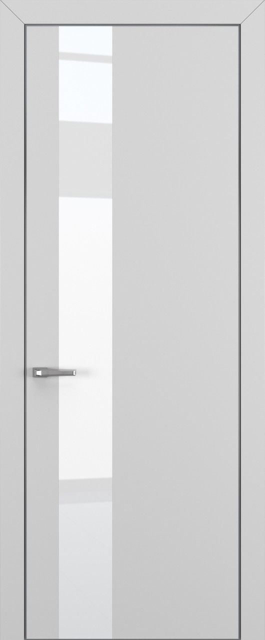Квалитет  К3 White Pure 800*2000 Матовый Серый ALU Серая зпп Eclipse под 2 петли зпз 196
