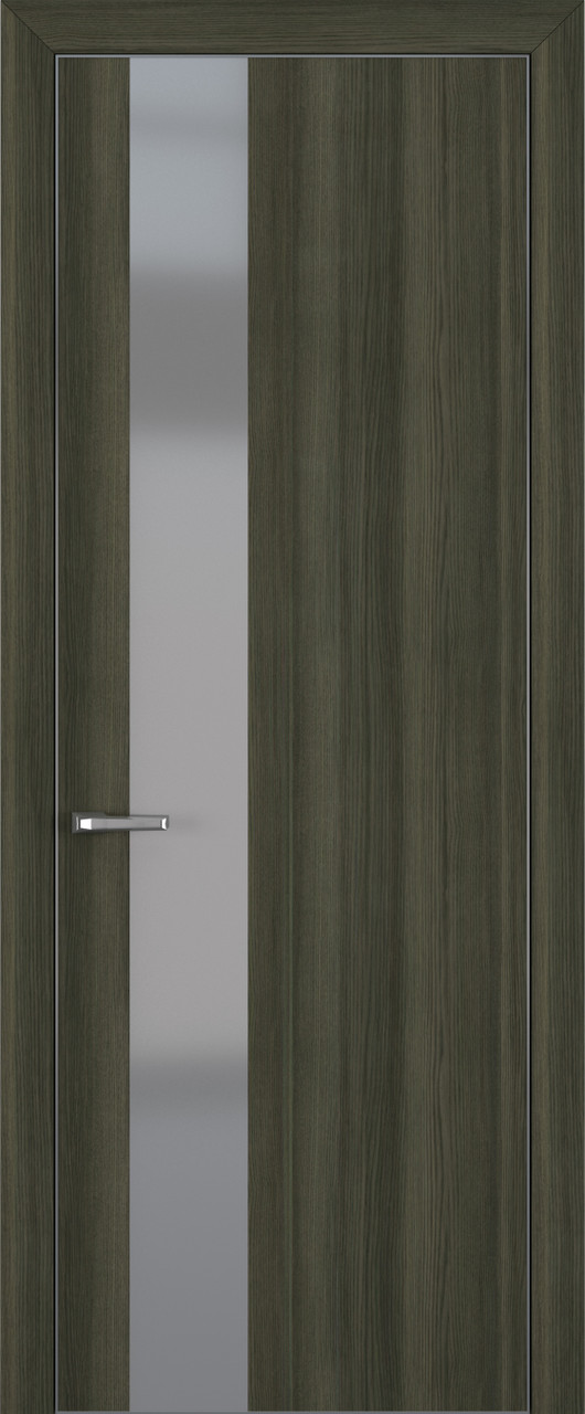 Квалитет  К3 Silver Grey 800*2000 Дуб темный ALU Серая зпп Eclipse под 2 петли зпз 196
