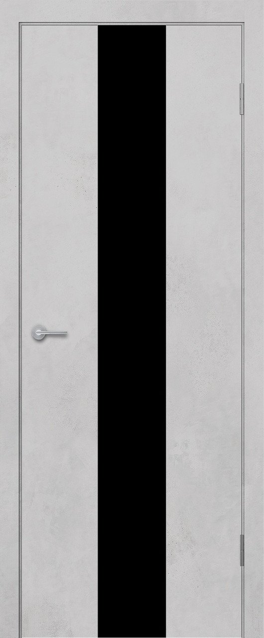 STARK ST13 ДО черный лак 800*2000 Бетон белый