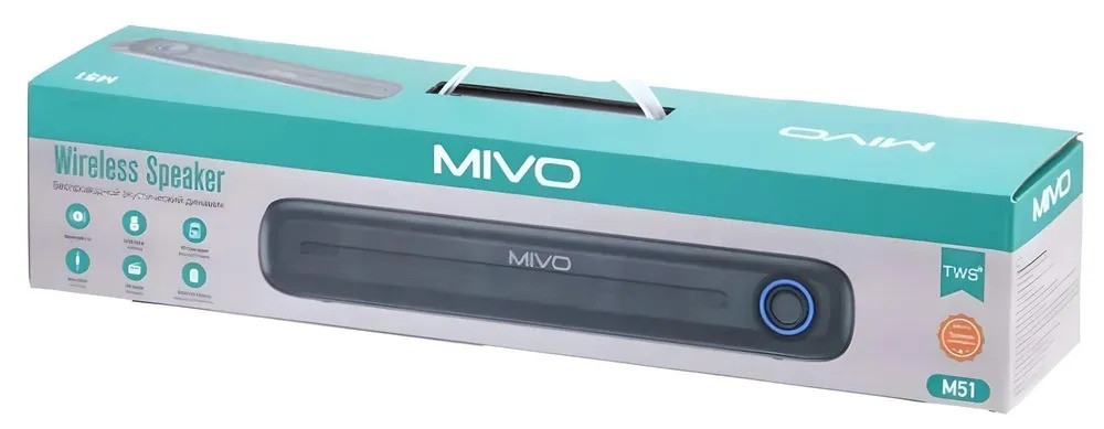 Беспроводная Bluetooth колонка Mivo M51 - фото 1 - id-p219675706