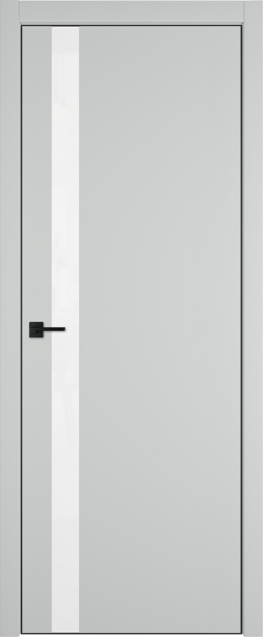 Межкомнатная дверь Urban 1 SV  цвет Steel   кромка Black Edge
