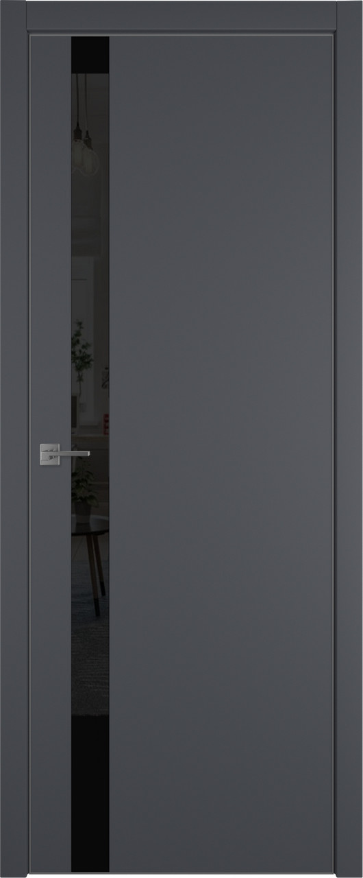 Межкомнатная дверь Urban  1 SV   цвет Onyx   кромка Silver Edge