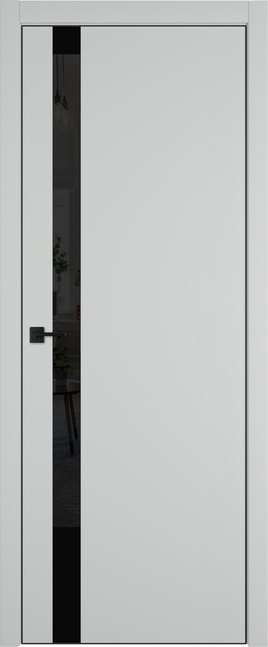 Межкомнатная дверь Urban  1 SV  цвет Steel   кромка Black Edge