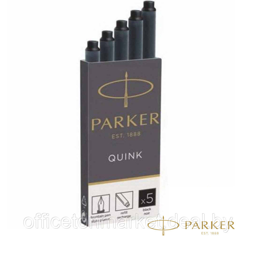 Патрон чернильный "Parker", 75 мм, черный - фото 1 - id-p218615105