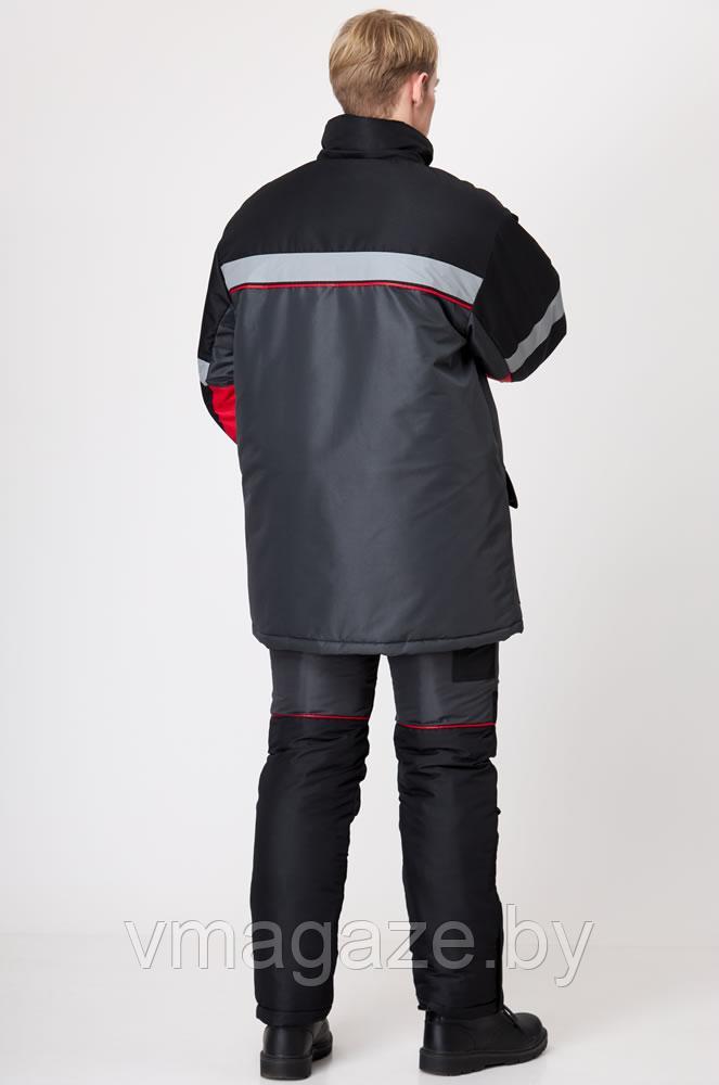 Куртка утепленная зимняя мужская Гросс (цвет серый) - фото 5 - id-p219677003