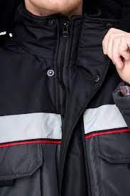 Костюм рабочий утепленный зимний Гросс (цвет серый с черной отделкой) - фото 6 - id-p219677732