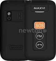 Кнопочный телефон Maxvi E5 (черный)