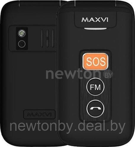 Кнопочный телефон Maxvi E5 (черный) - фото 1 - id-p219677429
