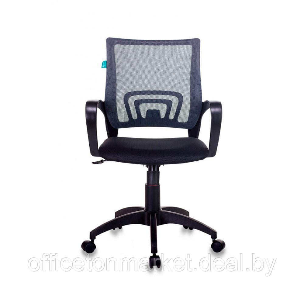 Кресло для персонала Бюрократ "CH-695N/BLACK", ткань, пластик, серый - фото 3 - id-p219668340