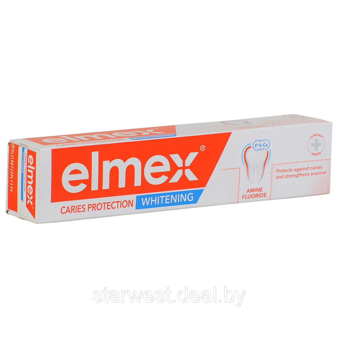 Elmex Caries Protection Whitening 75 мл Зубная паста отбеливающая для ежедневного применения - фото 2 - id-p219678156