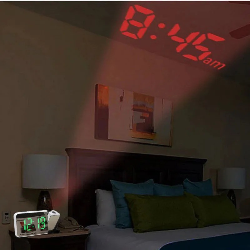 Проекционные часы с будильником gaosiio ds-8590l / часы электронные с подсветкой / показатель температуры - фото 4 - id-p219678441