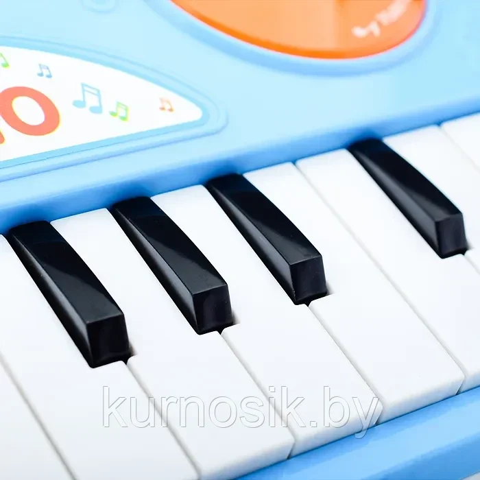 Детское пианино для малышей Е-нотка, голубой, 9029 - фото 6 - id-p219678468