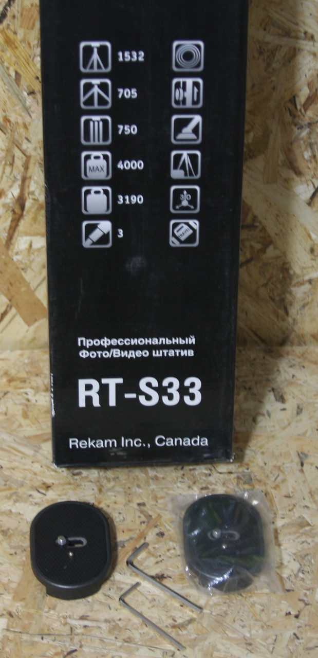 Профессиональный штатив для фотокамеры Rekam RT-S33 - фото 4 - id-p219678657