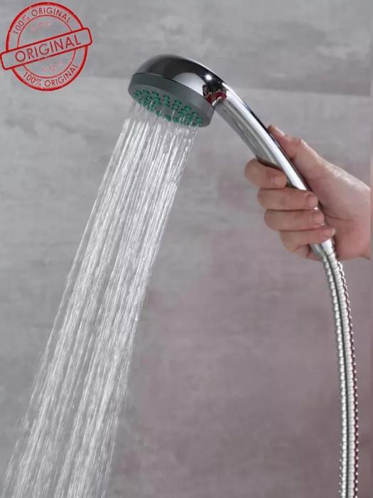 Смеситель для душа Кран настенный для ванной однорукий шаровый однорычажный с лейкой нержавеющая сталь - фото 3 - id-p219679079