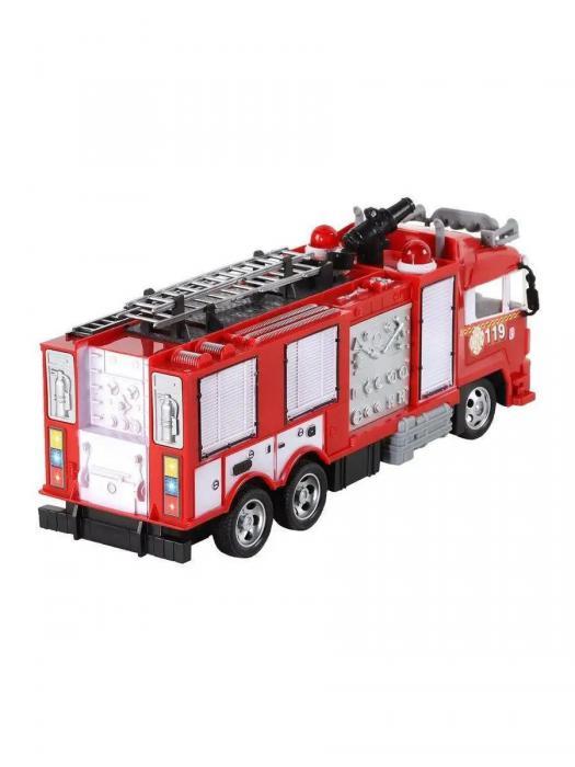 Пожарная машина большая детская игрушка машинка на радиоуправлении аккумуляторе пульте управления с водой - фото 7 - id-p219679102