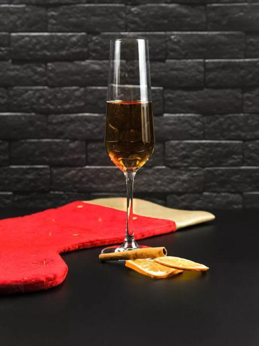 Бокалы для вина и коктейлей Фужеры для шампанского стекло на ножке Подарочный винный новогодний набор 6 штук - фото 7 - id-p219682454