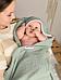 Полотенце для новорожденного детское муслиновое с капюшоном Конверт уголок пеленка на выписку в роддом, фото 4