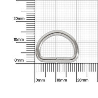 Полукольцо 15х10 мм (2,7мм) никель роллинг D