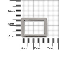 Кольцо овальное PD 022 16мм (1302) никель полир