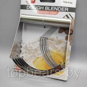 Резак измельчитель для песочного теста Dough Blender / Ручной механический измельчитель из нержавеющей стали - фото 1 - id-p219684679