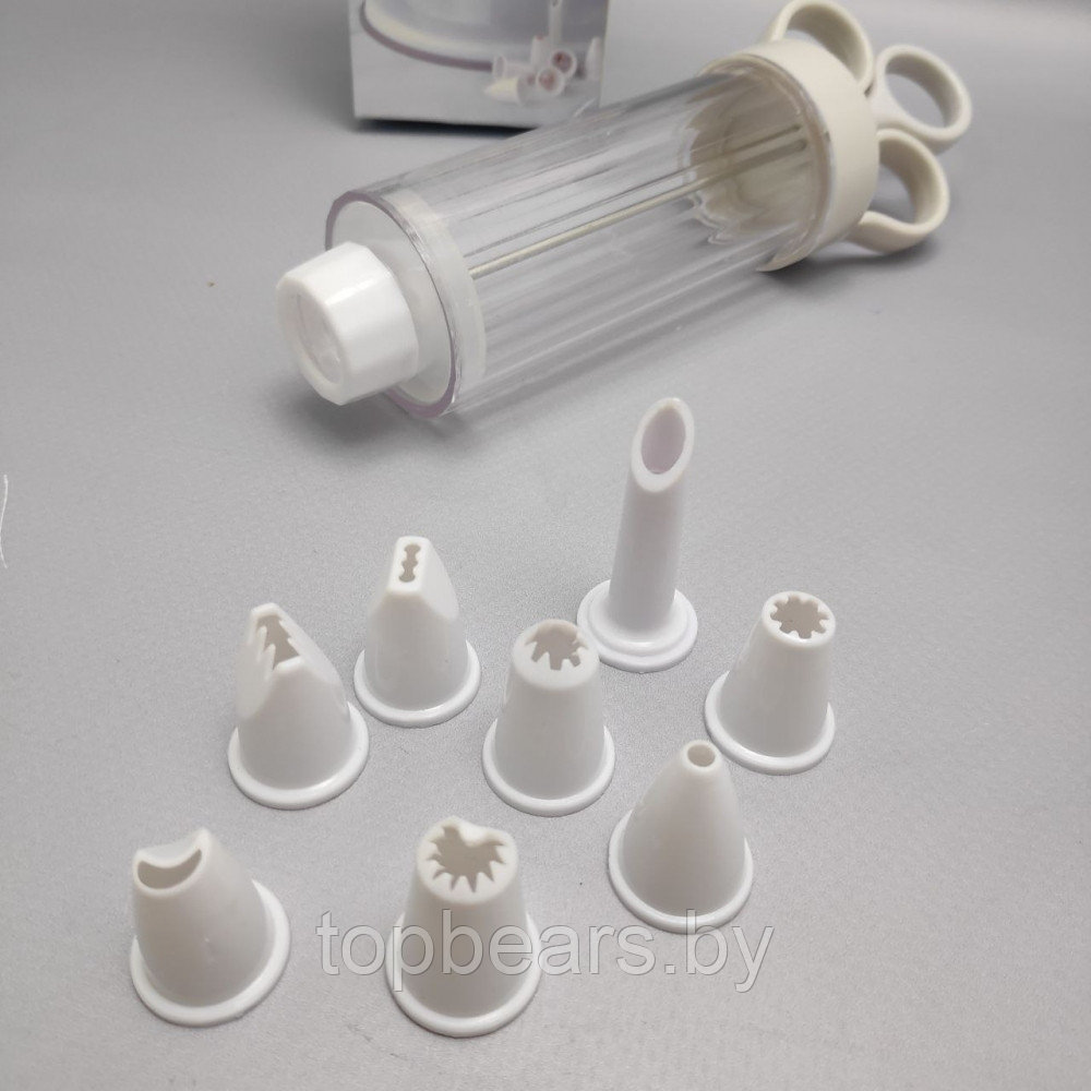 Шприц кондитерский CupCake Injector, 8 насадок для крема - фото 9 - id-p219684680