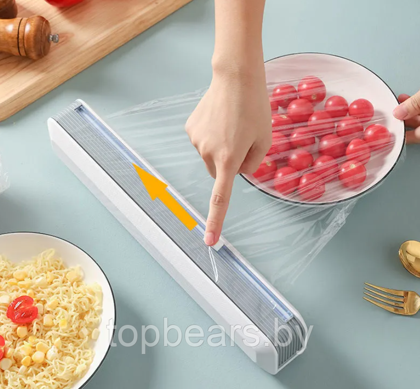 Кухонный диспенсер для пищевой пленки и фольги Cling film cutter с резаком 36.50 см - фото 8 - id-p219684686