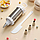 Шприц кондитерский металлический Bakery Tools, 4 насадки и ножик, фото 3