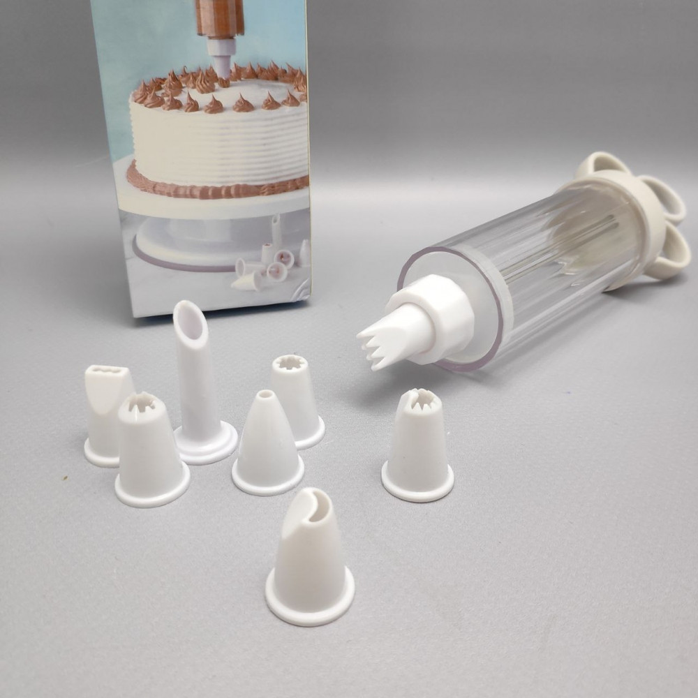 Шприц кондитерский CupCake Injector, 8 насадок для крема - фото 3 - id-p219685094