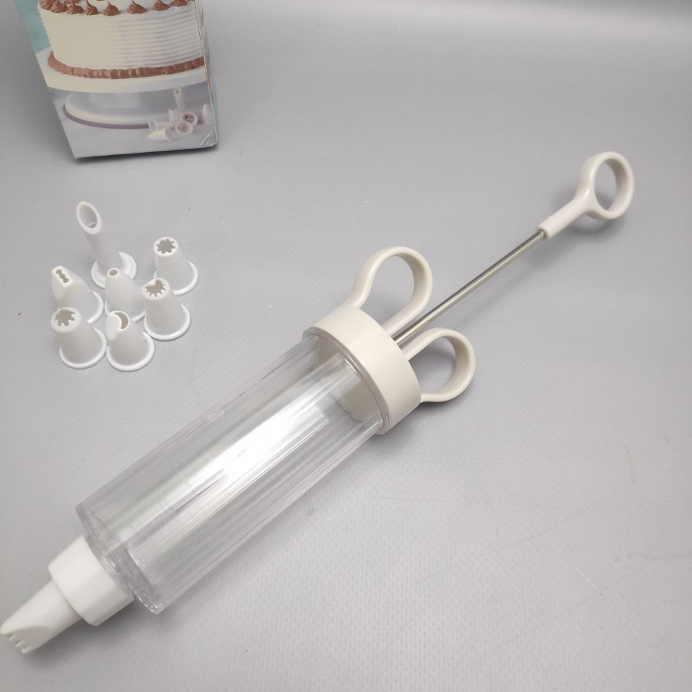 Шприц кондитерский CupCake Injector, 8 насадок для крема - фото 4 - id-p219685094