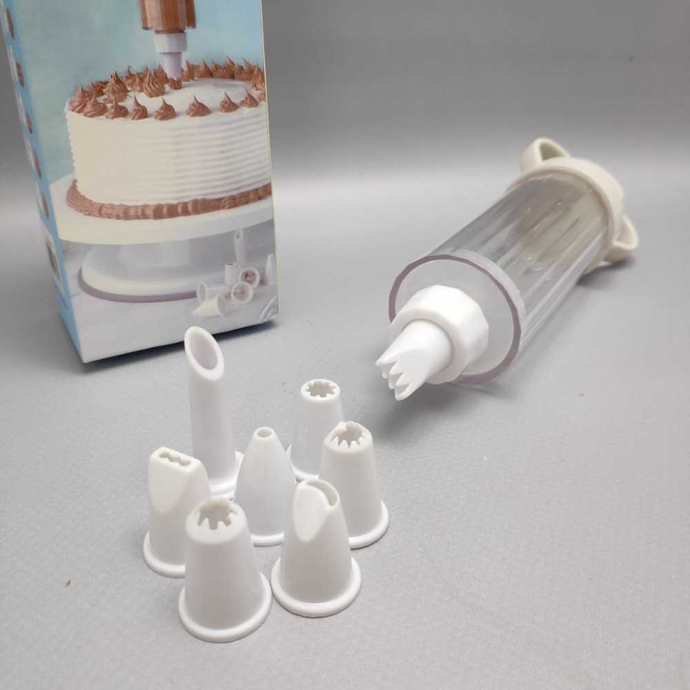 Шприц кондитерский CupCake Injector, 8 насадок для крема - фото 7 - id-p219685094