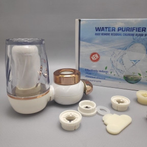 Фильтр-насадка на кран для проточной воды Water Purifier LJ-HYS-0702 Золото - фото 1 - id-p219685099