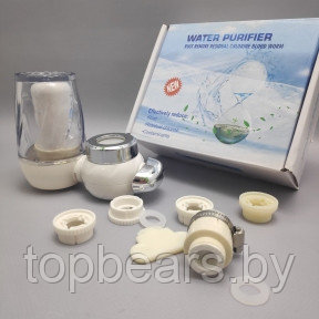 Фильтр-насадка на кран для проточной воды Water Purifier LJ-HYS-0702 Серебро - фото 1 - id-p219684695