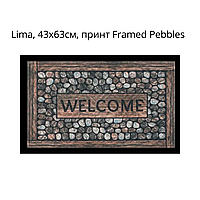 Коврик придверный Lima Soft-step 40х60 см, принт Framed Pebbles