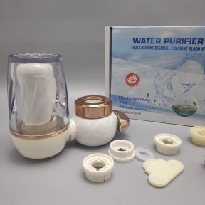 Фильтр-насадка на кран для проточной воды Water Purifier LJ-HYS-0702 Золото - фото 1 - id-p219689489