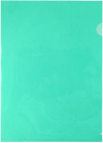 Папка-уголок пластиковая Attache Е-310 А4+ толщина пластика 0,18 мм, прозрачная зеленая - фото 1 - id-p216330865