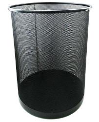 Корзина для бумаг GROSS чёрная 19 л металлическая (цена с НДС)