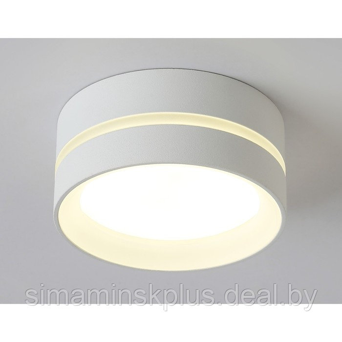 Накладной светильник со сменной лампой TN5388, GX53, 85х85х41 мм, цвет белый песок, белый матовый - фото 2 - id-p219690124