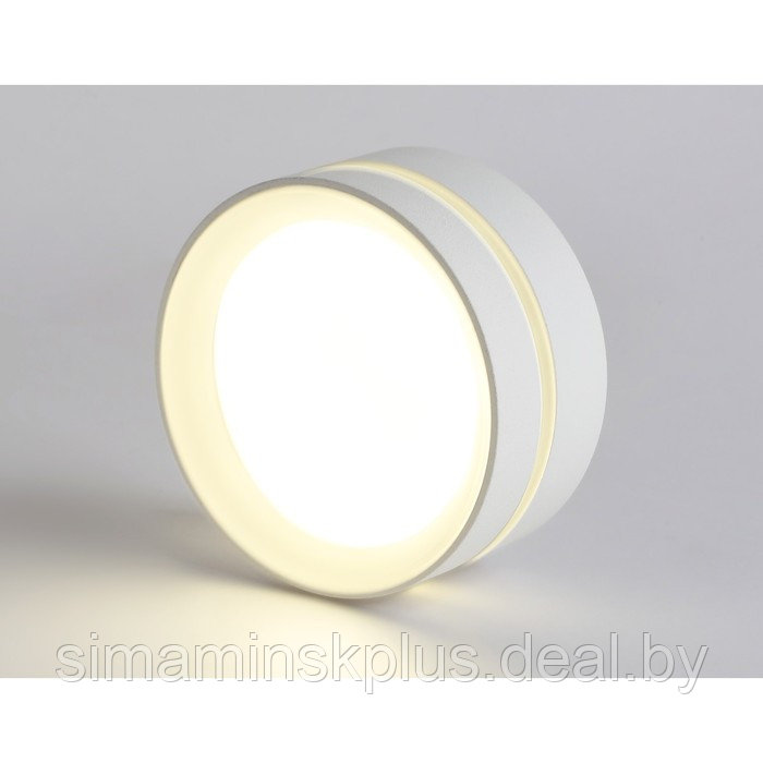 Накладной светильник со сменной лампой TN5388, GX53, 85х85х41 мм, цвет белый песок, белый матовый - фото 3 - id-p219690124