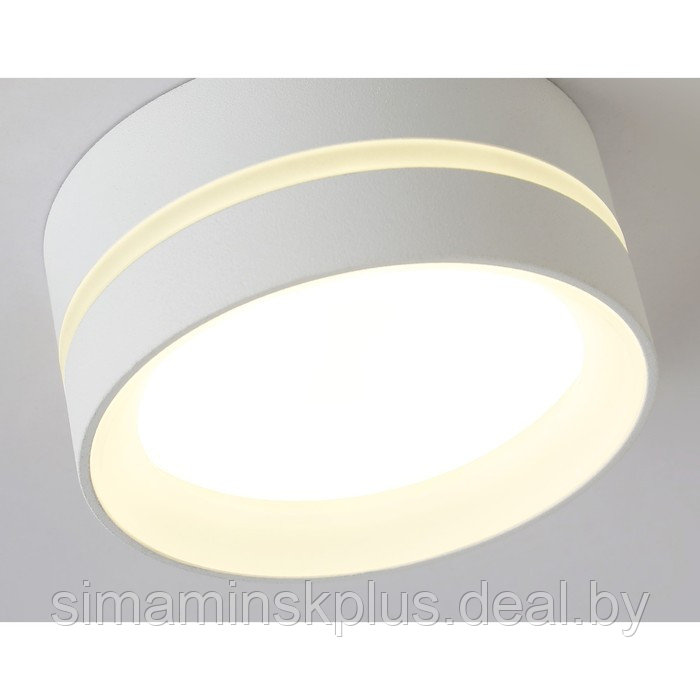 Накладной светильник со сменной лампой TN5388, GX53, 85х85х41 мм, цвет белый песок, белый матовый - фото 5 - id-p219690124