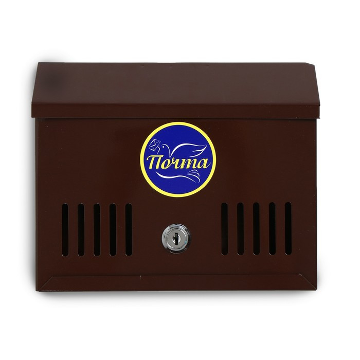 Ящик почтовый с замком, горизонтальный «Мини», коричневый - фото 5 - id-p219690423