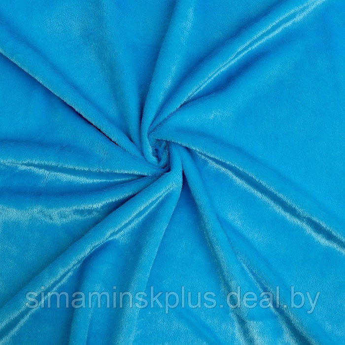 Лоскут Мех на трикотажной основе, 100*150см,цвет голубой - фото 1 - id-p219690504