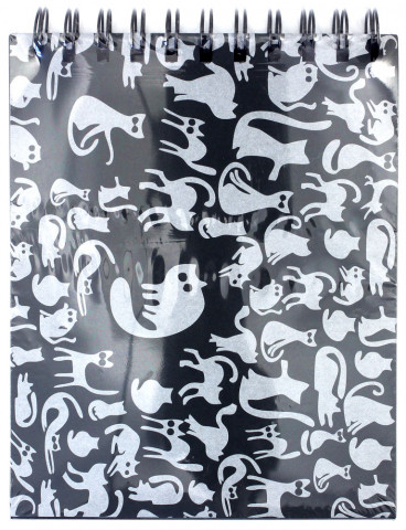 Скетчбук-блокнот на гребне «Лилия Холдинг» 145*180 мм, 40 л., «Ночные коты»