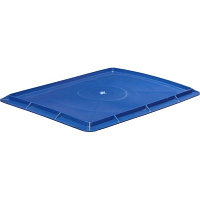 Россия (Пластик) Крышка к ящику 532*400*10 мм. сплошная синяя /1/200/