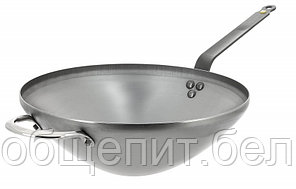 De Buyer (Франция) Сковорода Wok d=40 см. h=12,5 см. (индукция) с 2 ручками Mineral B De Buyer /1/3/