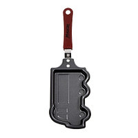 Китай (Алюминий) Сковорода для блинов 9*28 см. h=1,3 см. алюм. с антиприг. покрыт. Машинка /1/6/120/