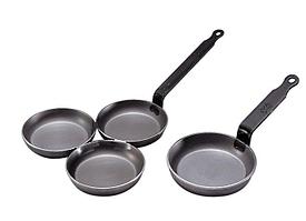 De Buyer (Франция) Сковорода для оладьев d=12 см. белая сталь (индукция) Carbone Steel De Buyer /1/10/