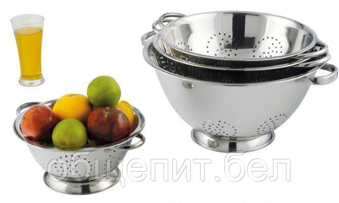 MGsteel Дуршлаг d=290 мм. 3,6 л. h=127мм. нерж. MGsteel /1/24/